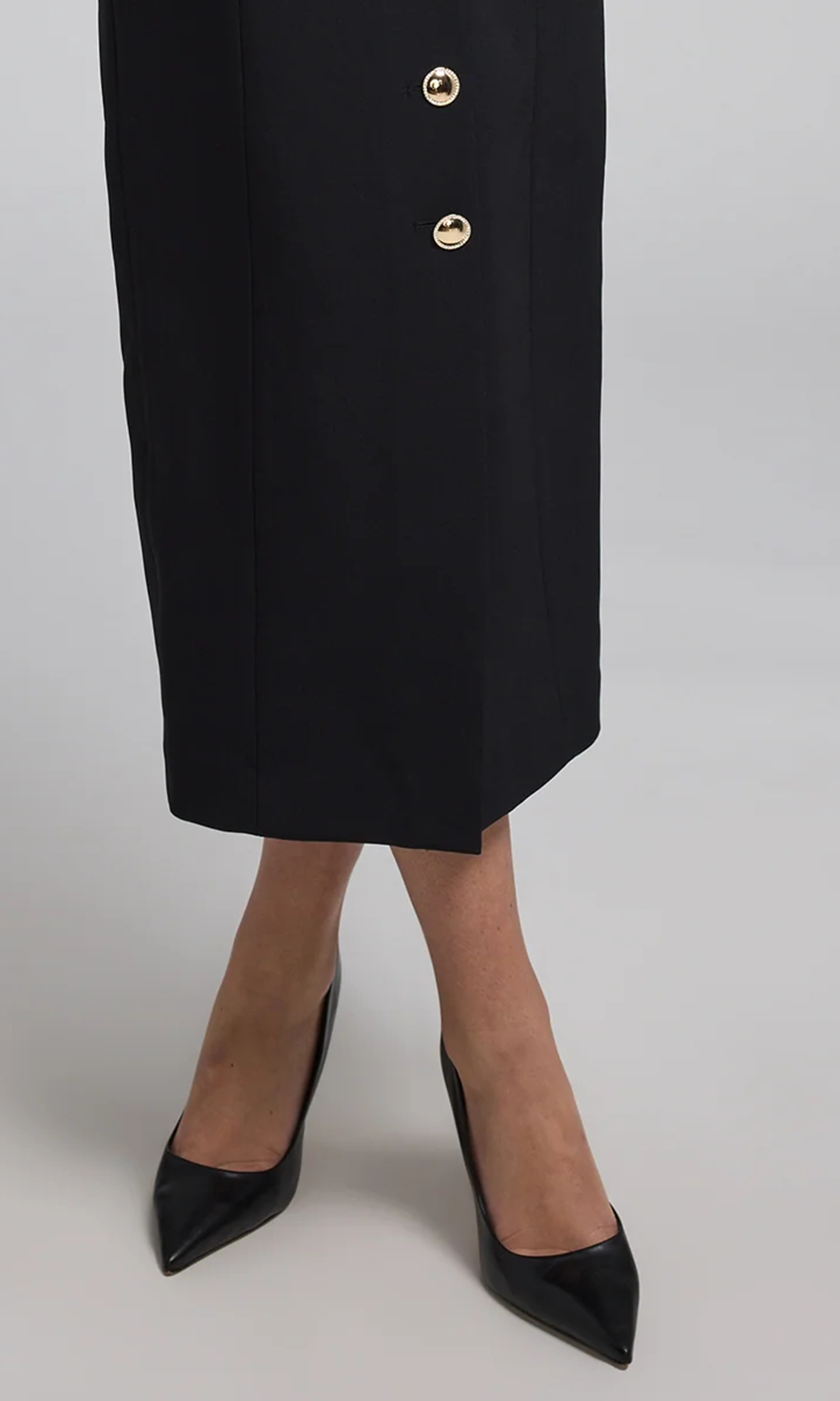 Tube Top Crepe Midi Dress