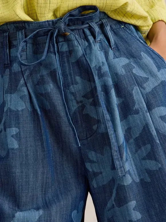 Denim Wide Leg Trouser