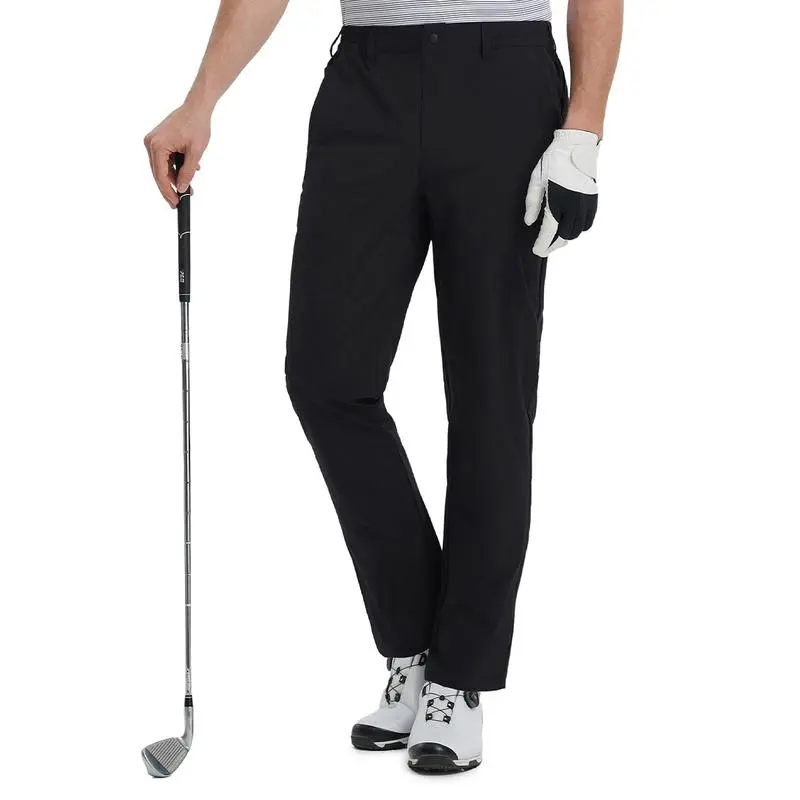 Mens Golf Pants 5 Pockets Lightweight - Dry Fit Water-Resistant Stretch Dress Work