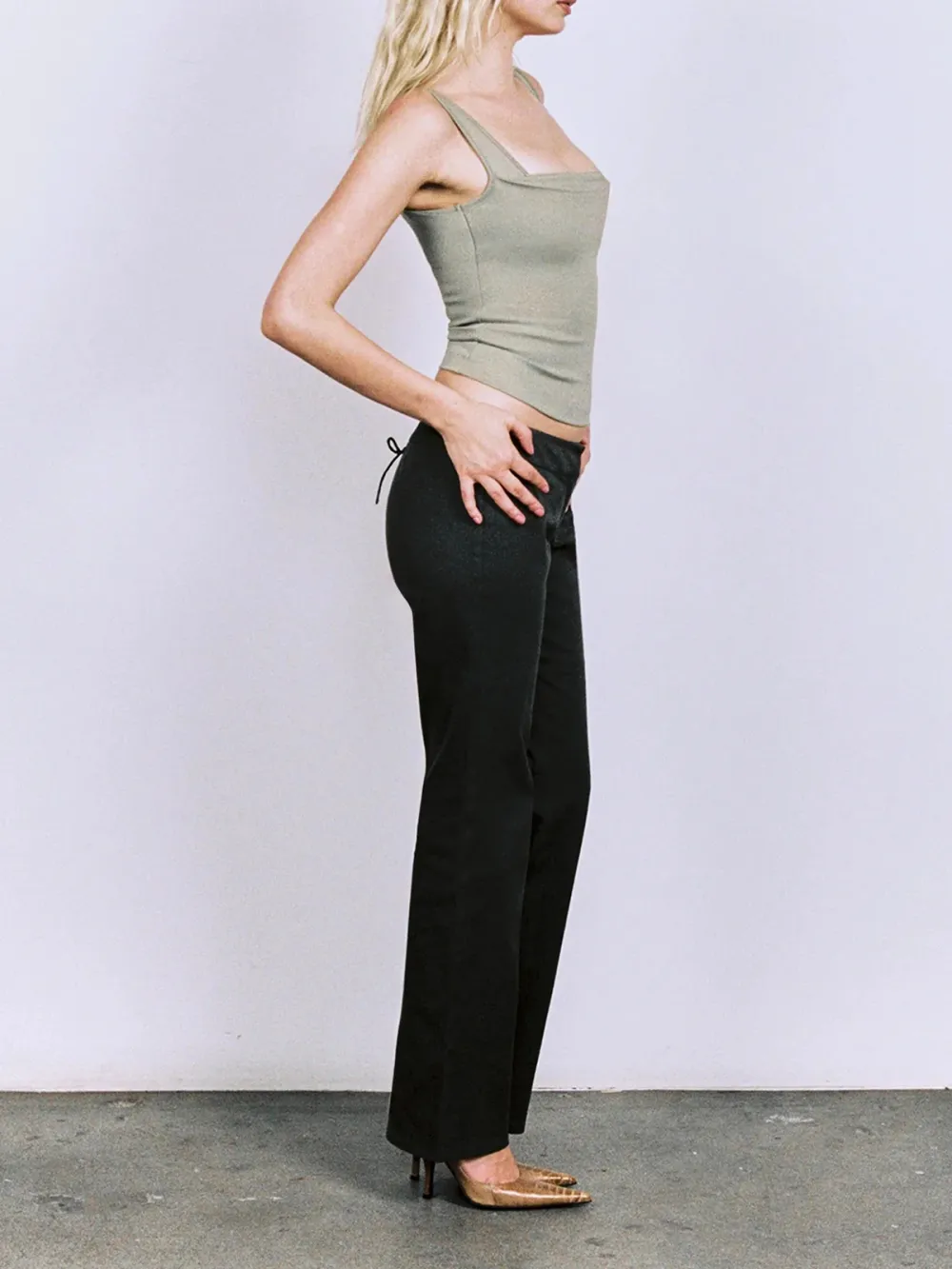 Casual Style Moss Tank Tops