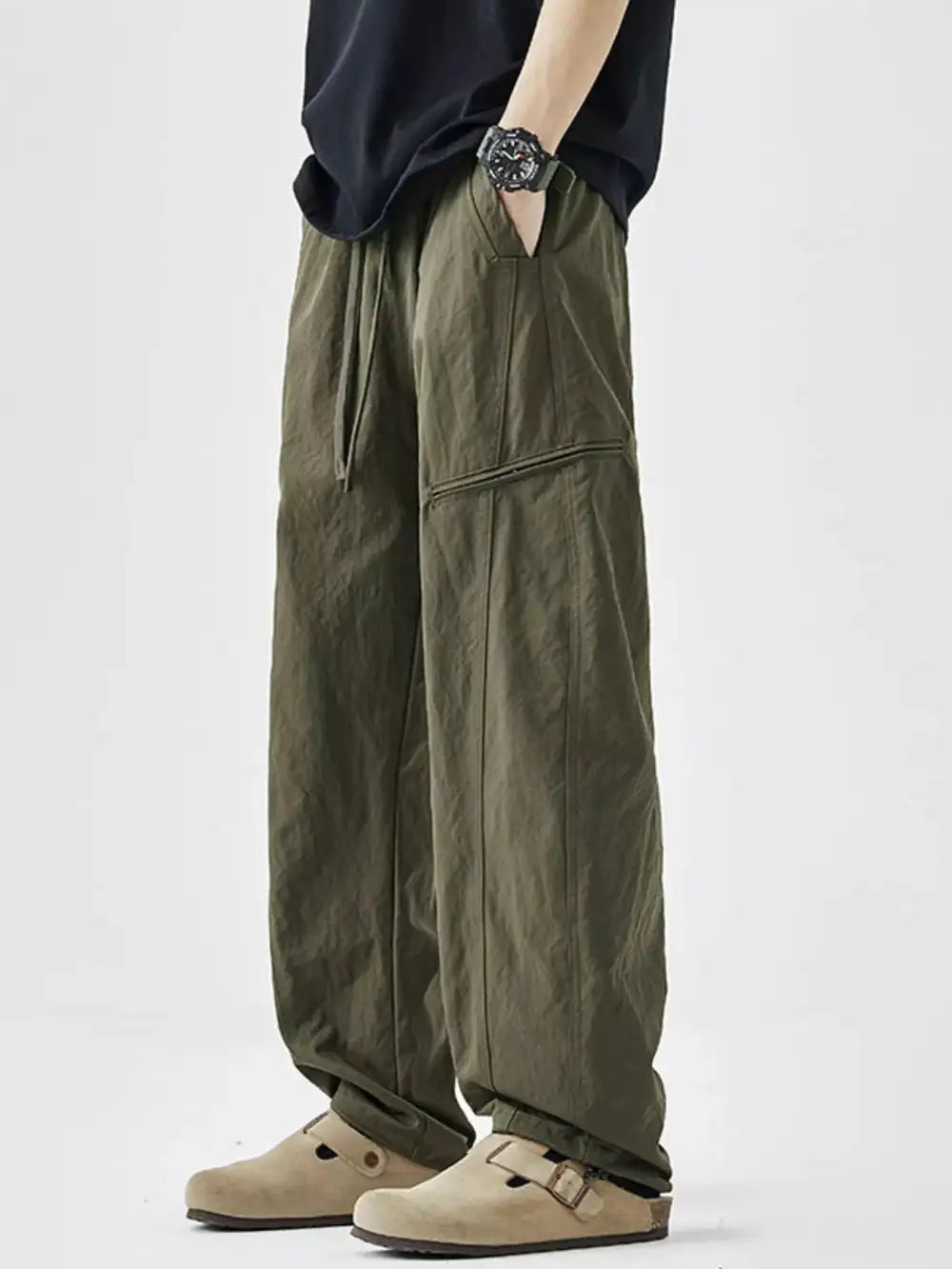 Classic Men's Plus Size Wide Leg Pants
