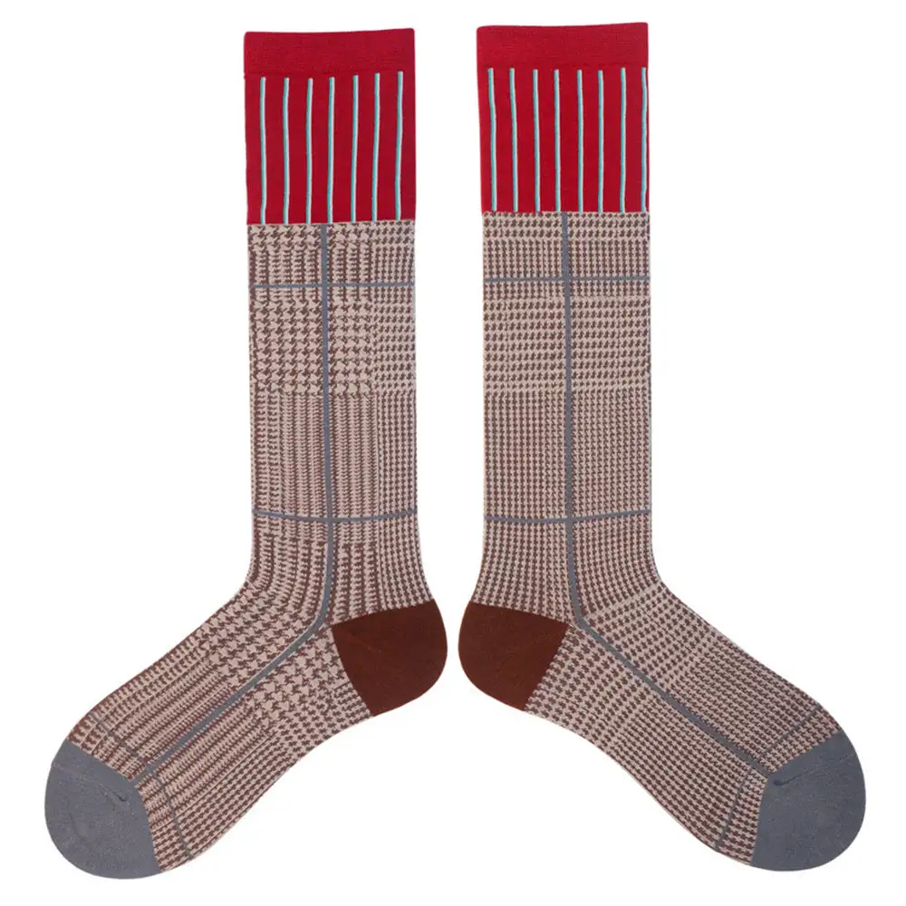Geometric Knee High Socks
