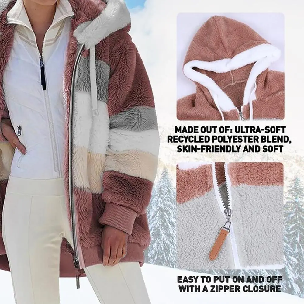 🔥HOT SELL-🐑RCONTRASTING LAMB WOOL PADDED COAT🎁SPECIAL OFFER