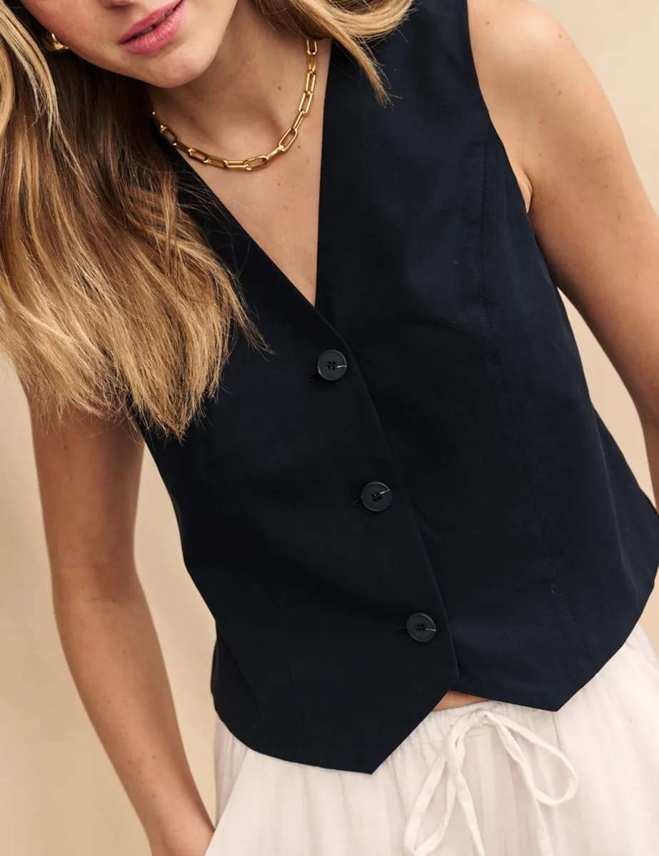 Classic Black Waistcoat