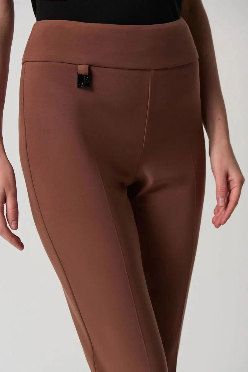 Brown Slim - Fit Ankle Pants