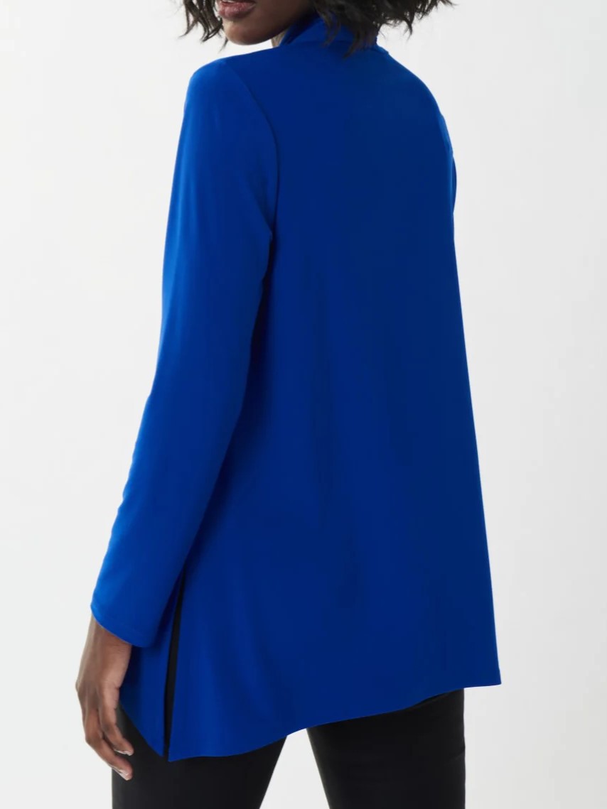 Royal Blue Long - Sleeve V - Neck Blouse