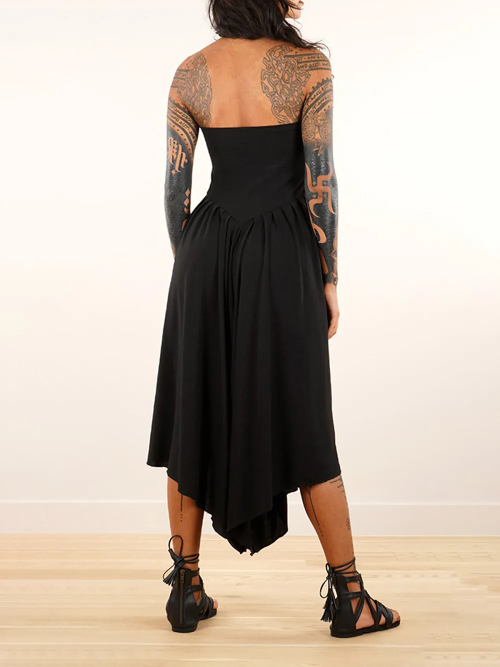 Skirted Harem Pant 2in1 Maxi Dress