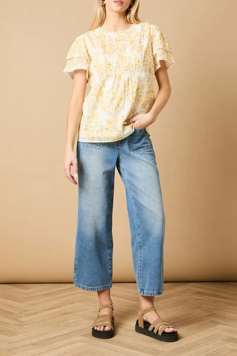 Casual Style Multi Crew Neck Blouse