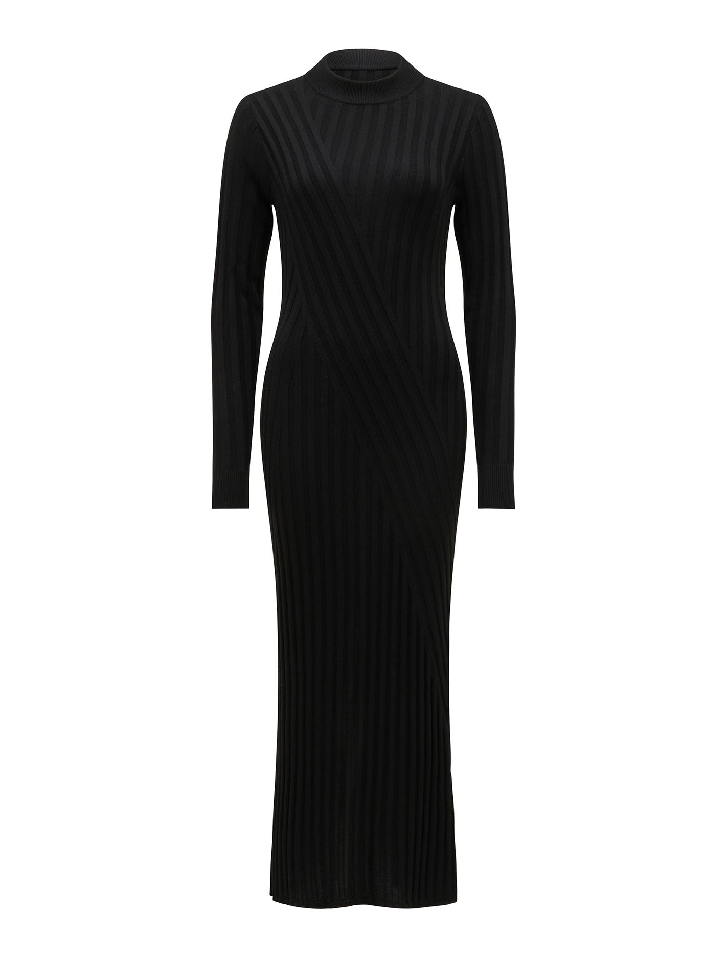 Rib Transfer Midi Dress