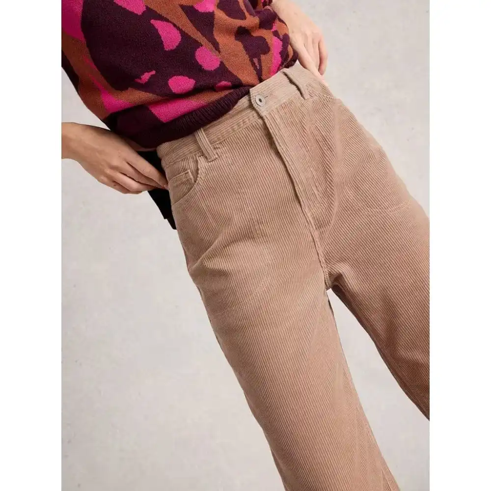 Wide-Leg Cropped Women's Trousers