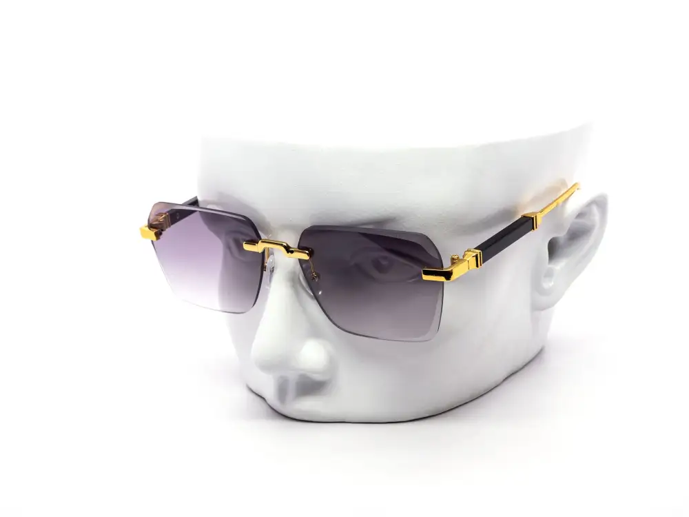 12-Pack Minimalist Rimless Metal Gradient Sunglasses