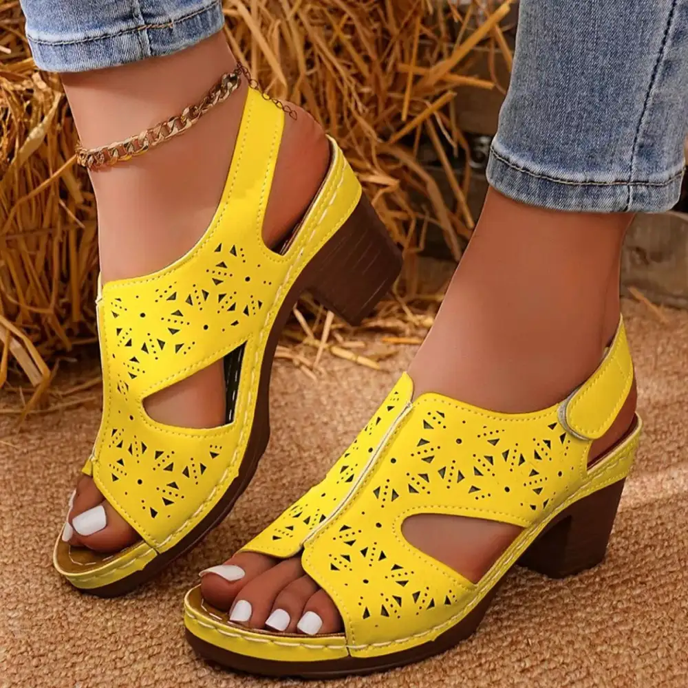 Refined Refined Refined Refined Refined Distinctive Everyday Open Toe Block Heel Sandals