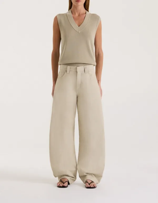 Sage Semi-Sheer Knit Vest