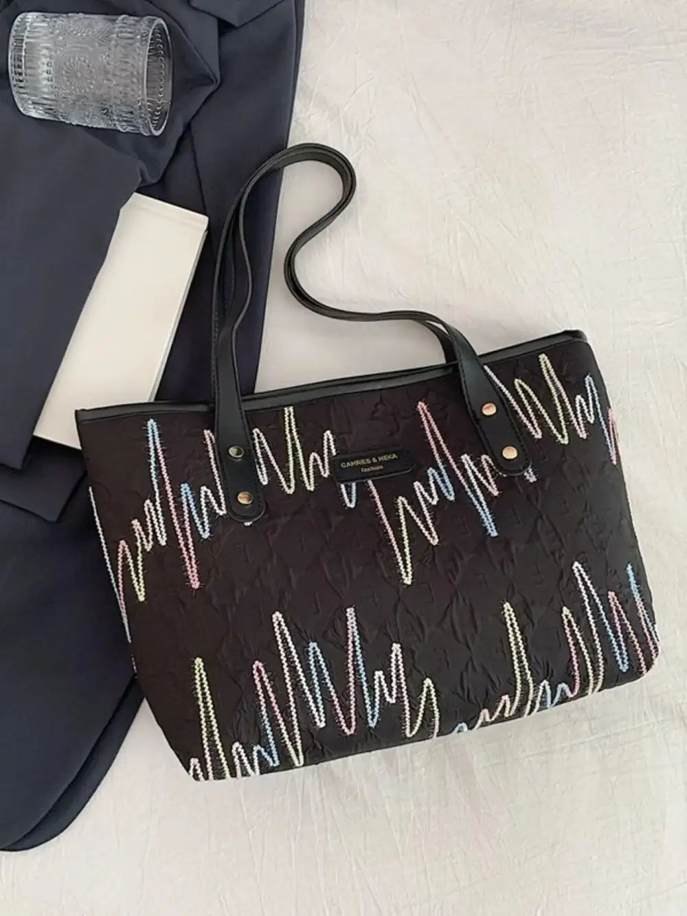 Faux Leather Tote Bag