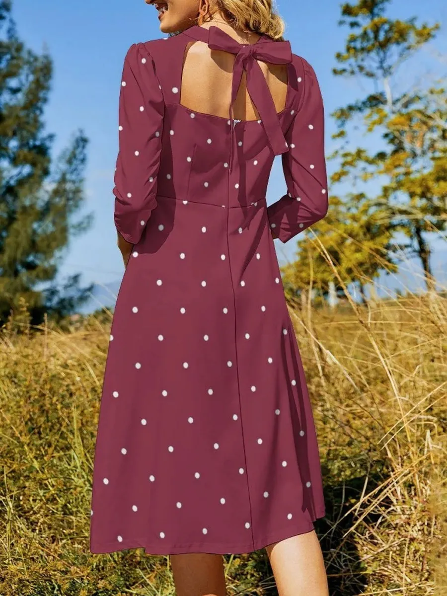 Retro Dot Style Dress