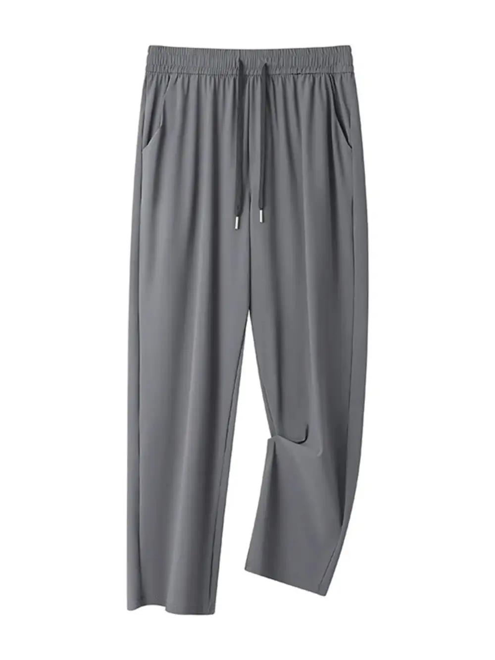 Men's Plus Size Casual Drawstring Wide Leg Pants