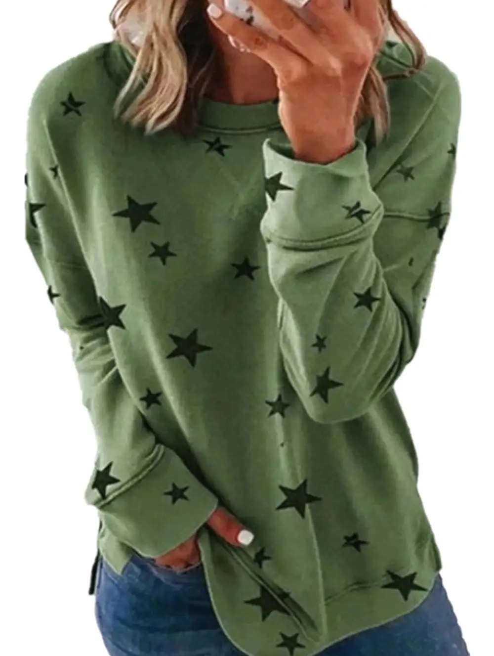 Loose Large Size Long-Sleeved Tee