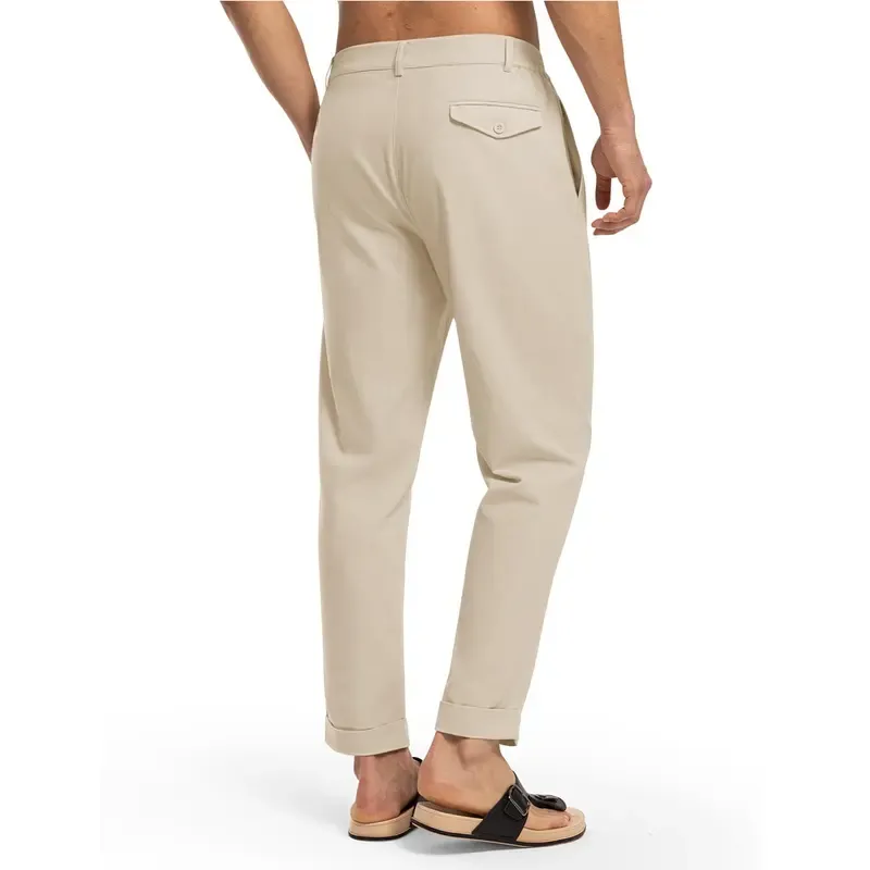 🔥 Men's Slim Fit Cotton Linen Casual Pants | Multi Neutral Earth Tone Colors, Full Size Range All In Stock