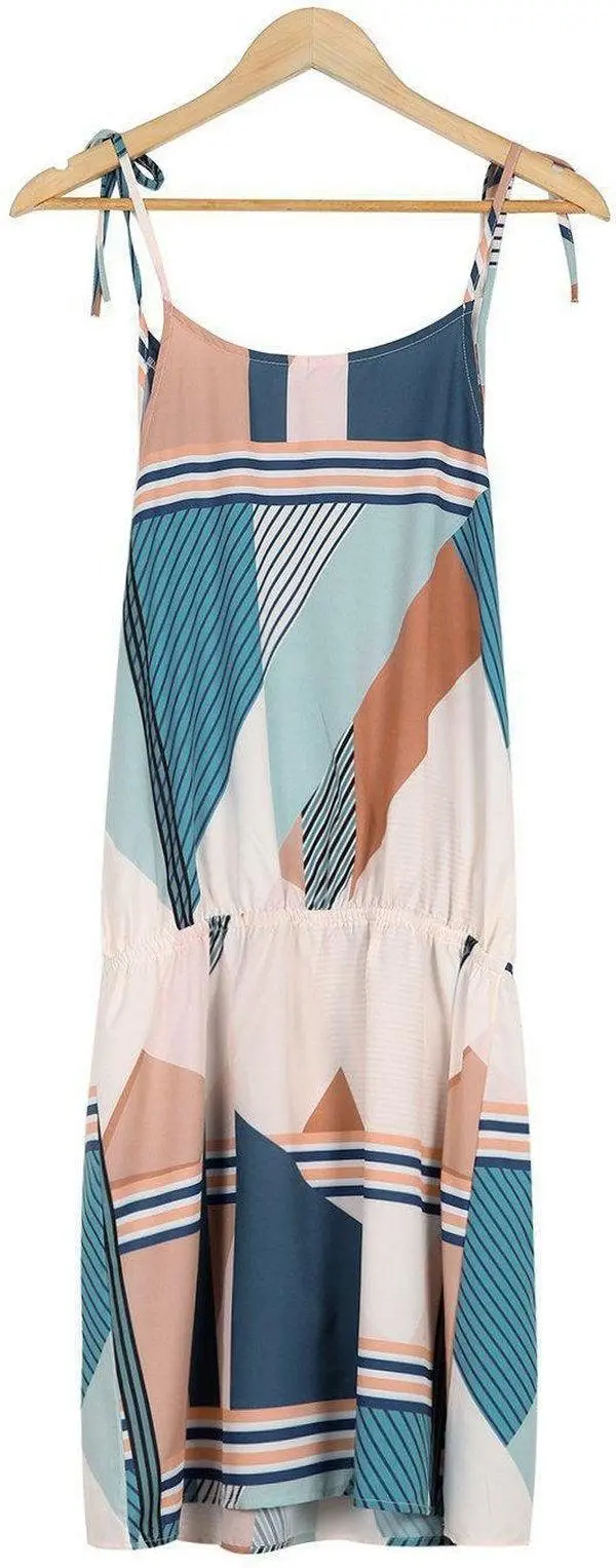 Cross the Line Printed Mini Dress
