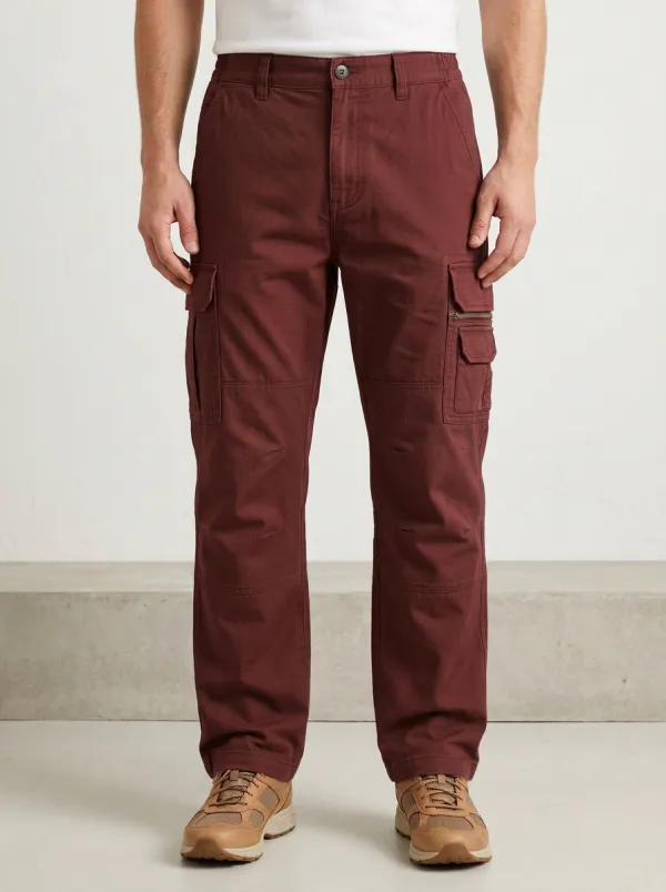 Men's Outdoor Tactical Olive Green Multi-Pocket Cargo Pants