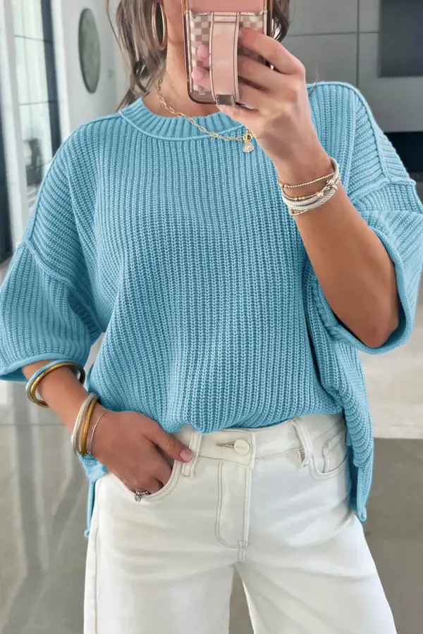 Sleeve Relaxed Sweater
