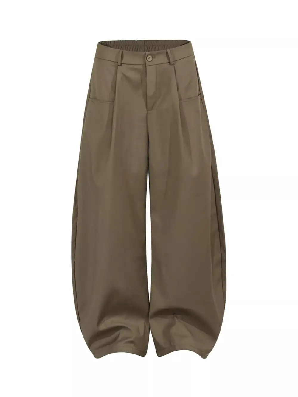 Men's Wide Leg Pants with Pleated Front