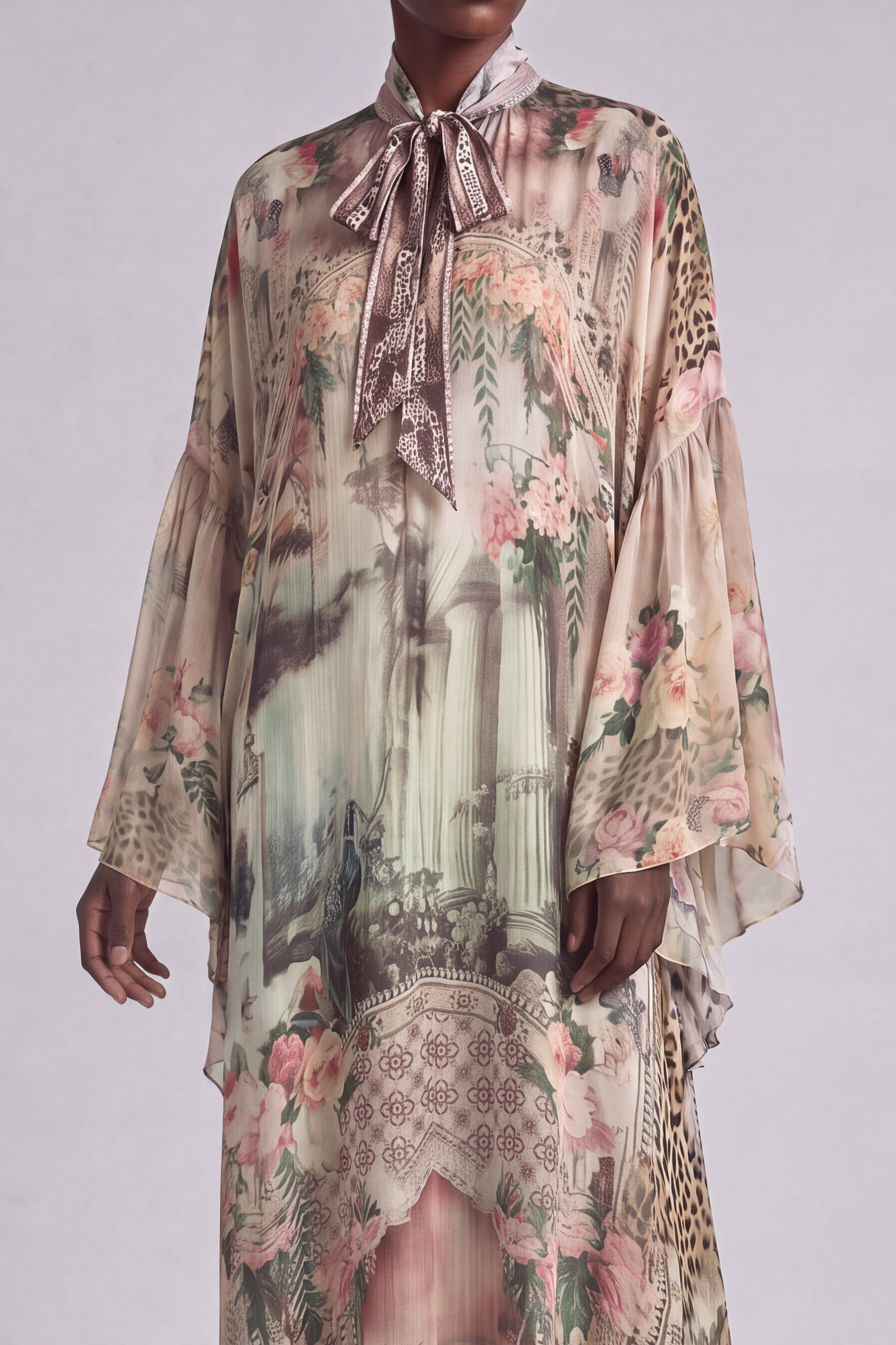 Printed Midi Dress