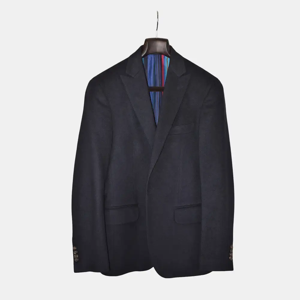 Structured Cashmere Tailored Blazer Jacket