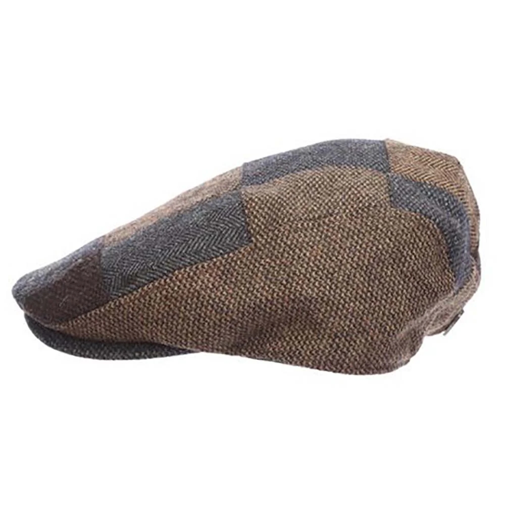 Flipper Tweed Patchwork Flat Cap