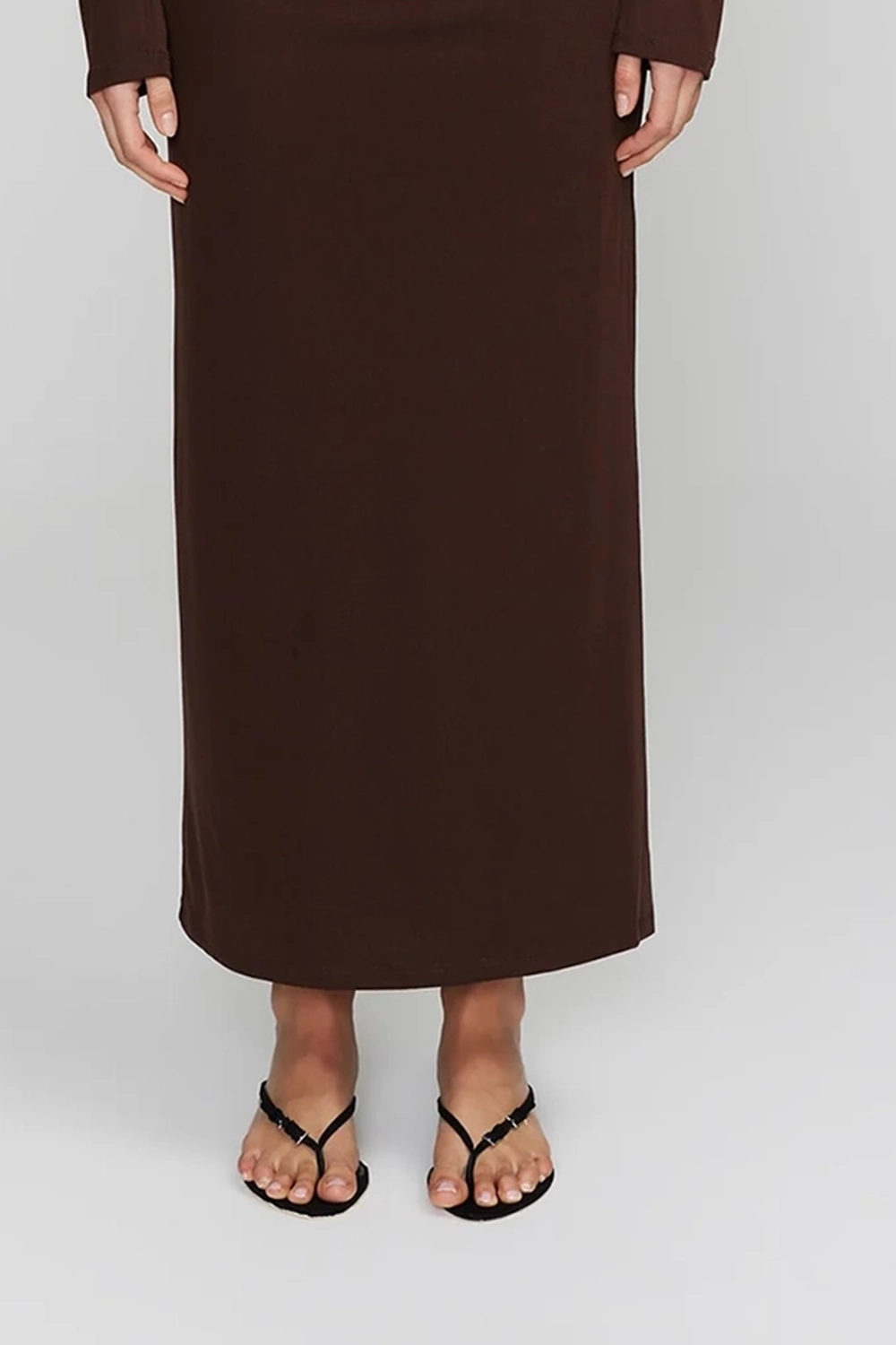 Off - Shoulder Long - Sleeve Maxi Dress