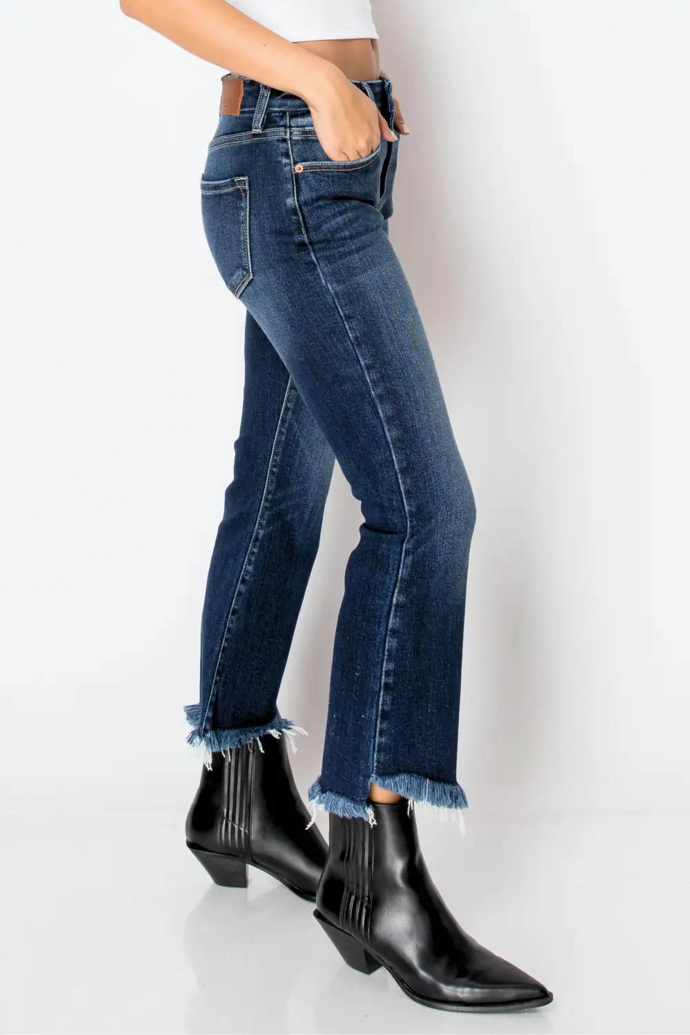 Everyday High Rise Flare Cropped Denim Jeans