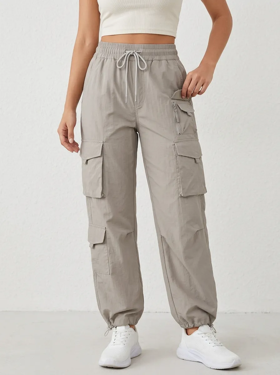 Women's Comfort Inspired Multi-Pocket Cargo Cargo Work Pants