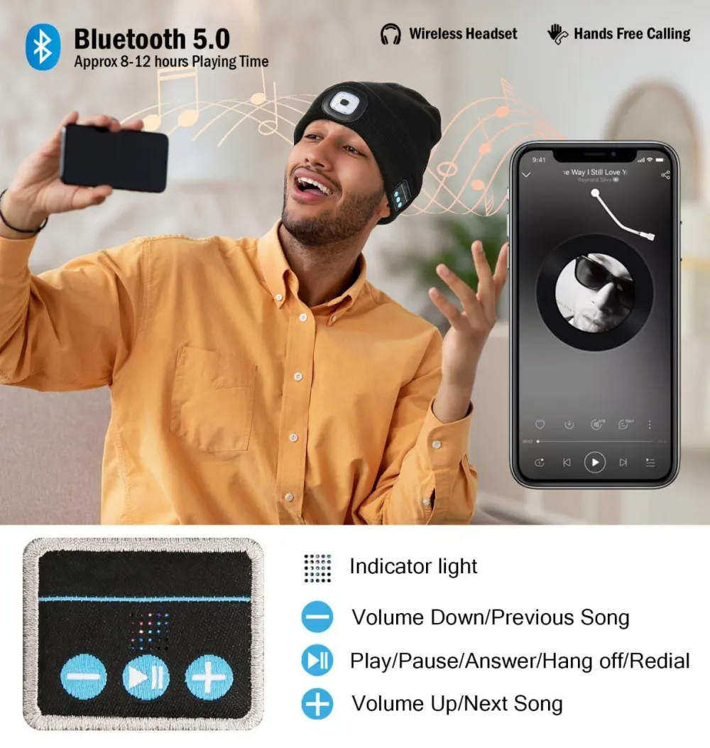 ❤️‍🔥Hot Sale 49%OFF 🔥 3-in-1 Function Bluetooth Beanie