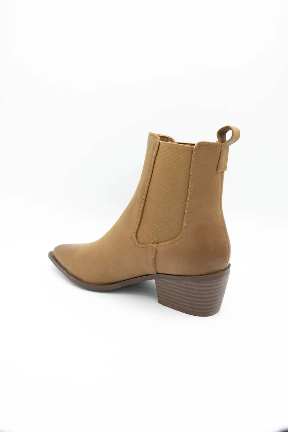 Chelsea Leather Pointed Toe Ankle Bootie