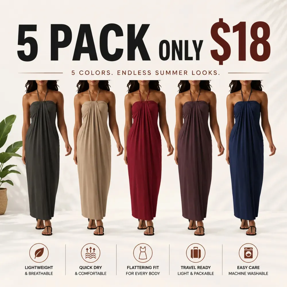 Halter Tie Back Maxi Dress with Pockets