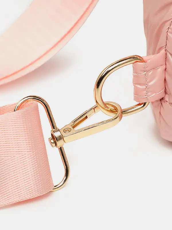 Quilted Adjustable Strap Puffy Sling Bag