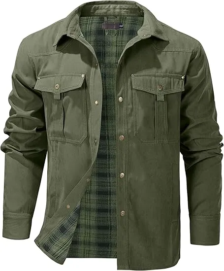 🤠 Men’s Lightweight Plaid Western Shirt Jacket – Rugged Style. Everyday Comfort. 🔥 Limited-Time Fall Deal – 40% OFF!