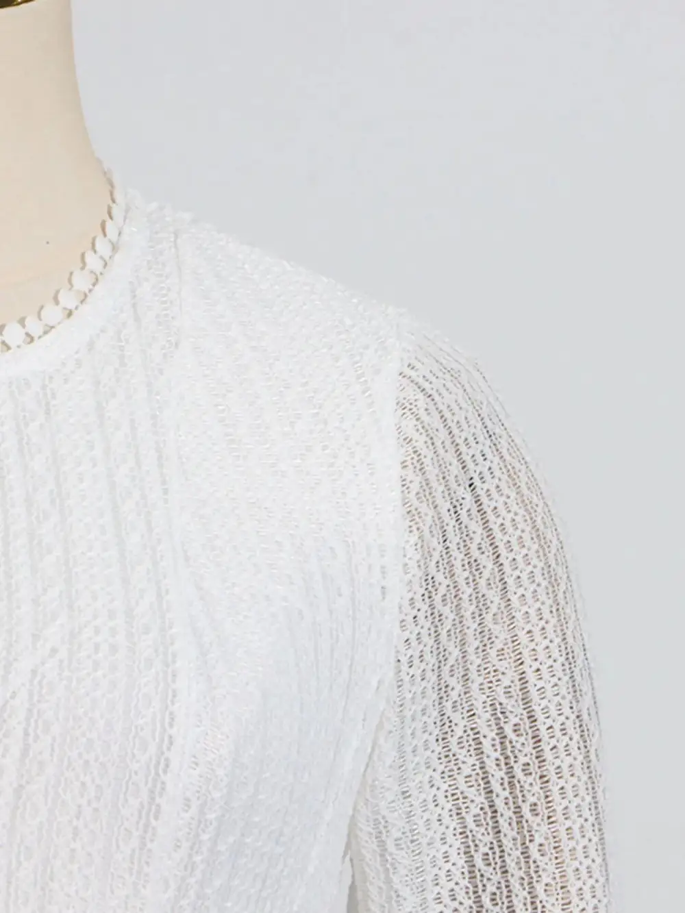 Comfort Fit Round Neck Long Sleeve Dress