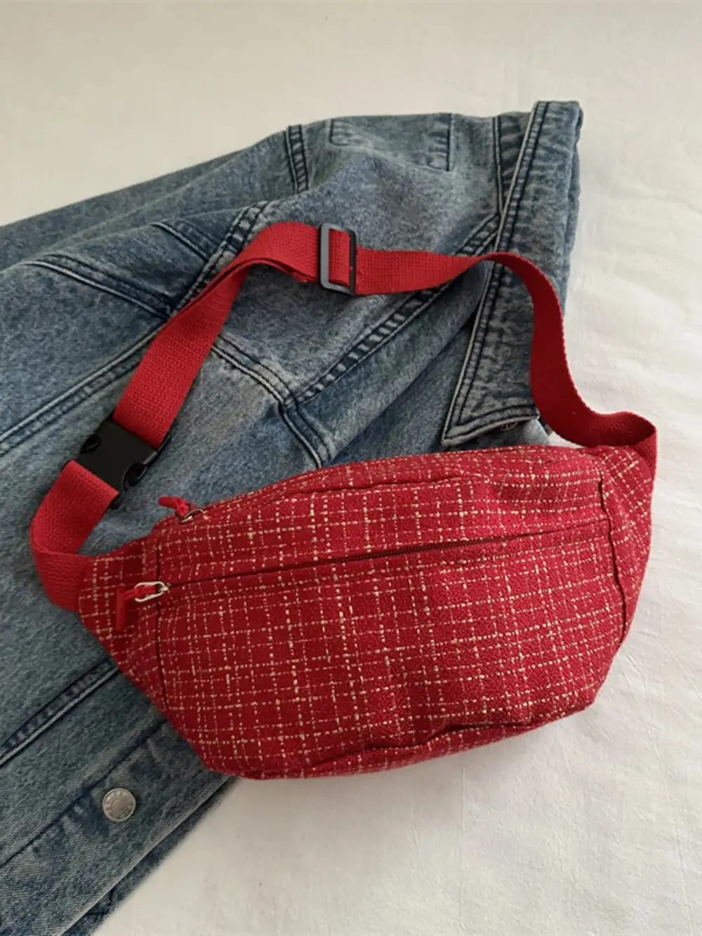 Plaid Crossbody Bag