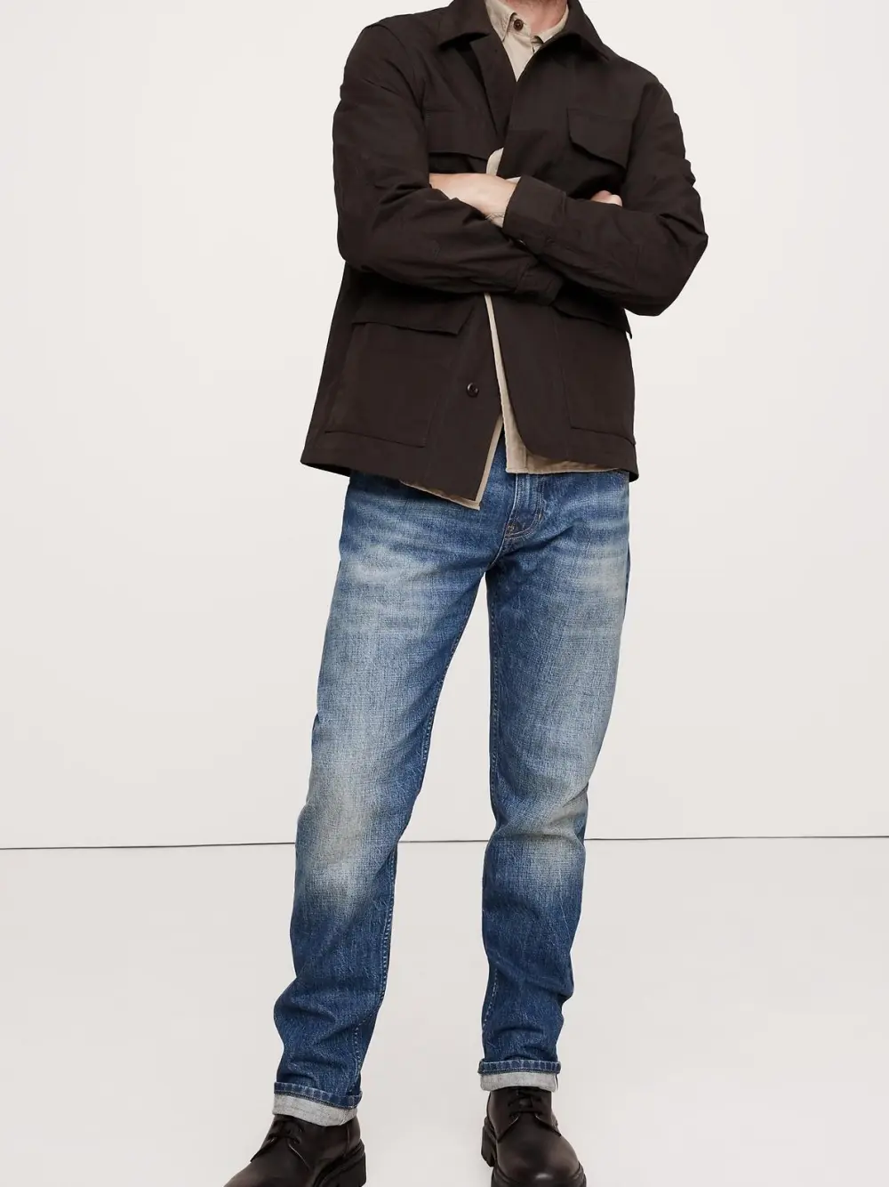 Men's Brown Waterproof Casual Jacket