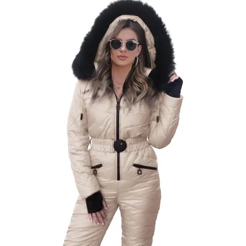 🔥Limited Time Offer!-Womens Onesie Ski Suit Winter Outdoor Sports Waterproof Snowsuit Jumpsuits Jacket