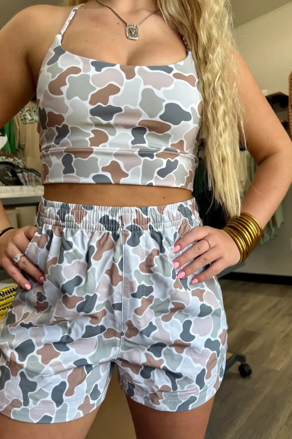 Printed Relaxed Shorts Lounge Set