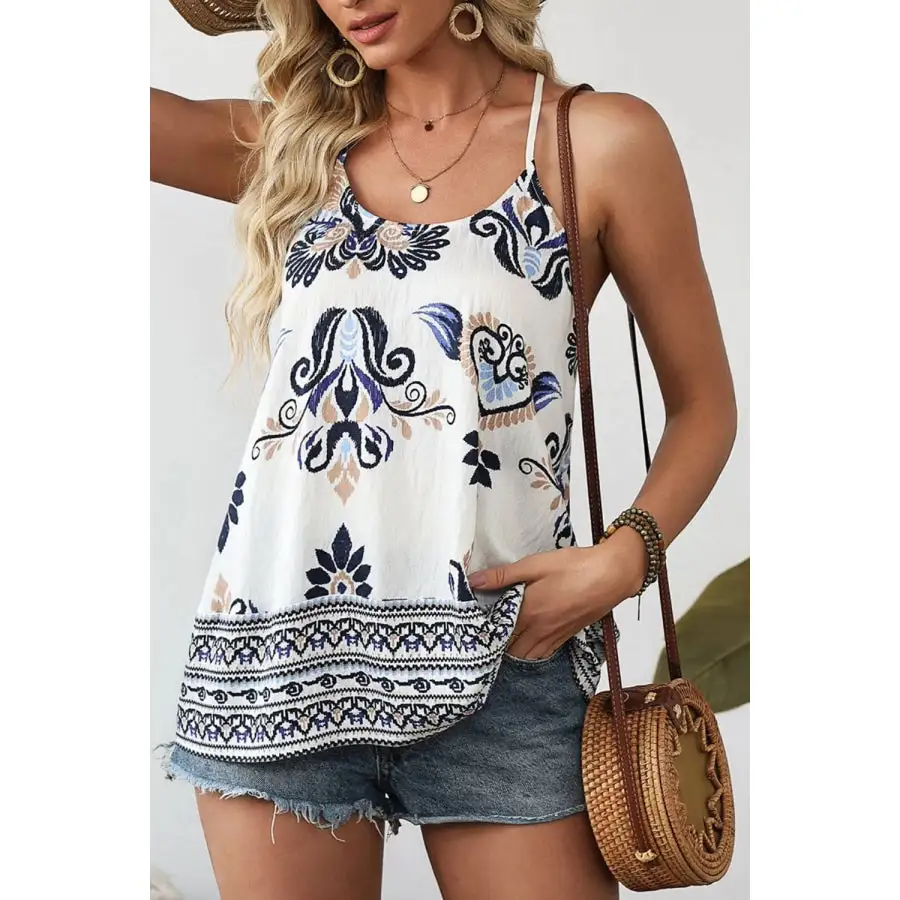 Bohemian Fashion Spaghetti Straps Loose Tank