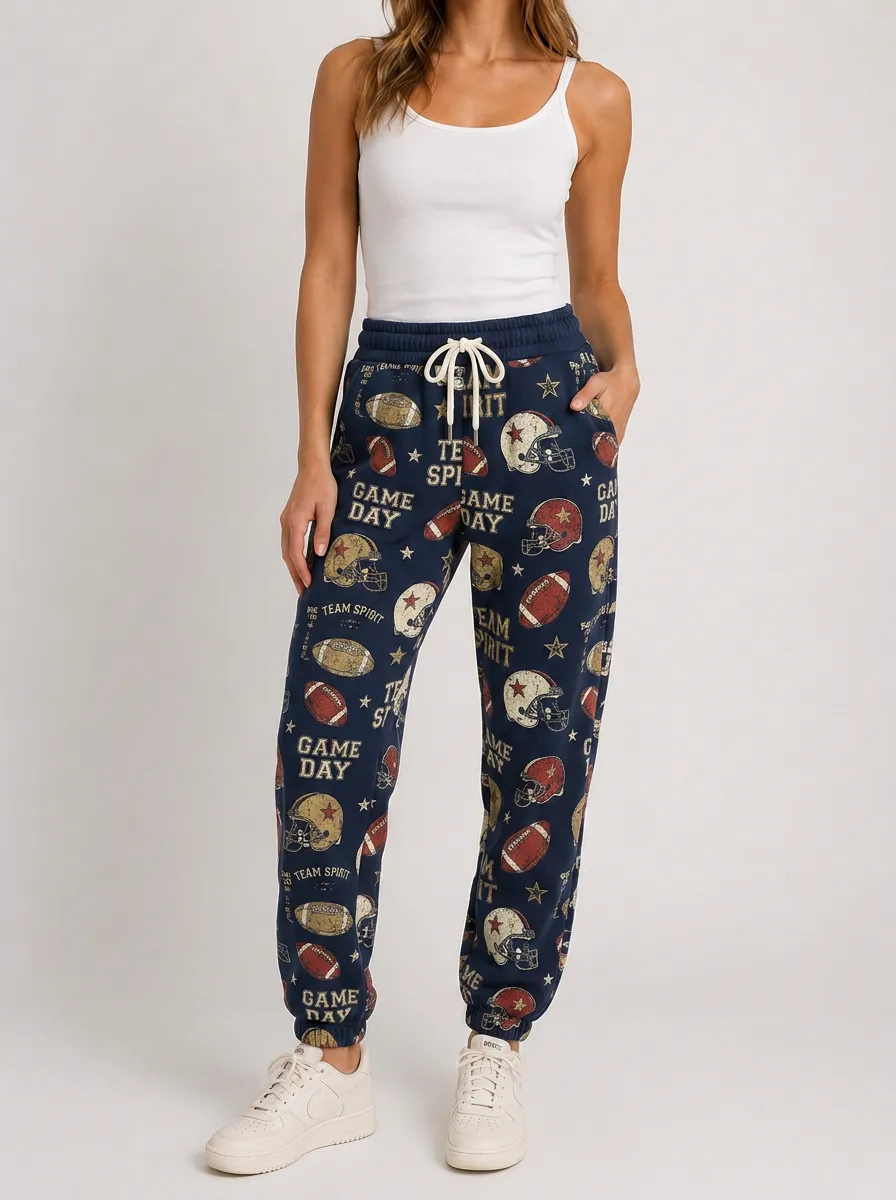 Women's Game Day Graphic Print Joggers