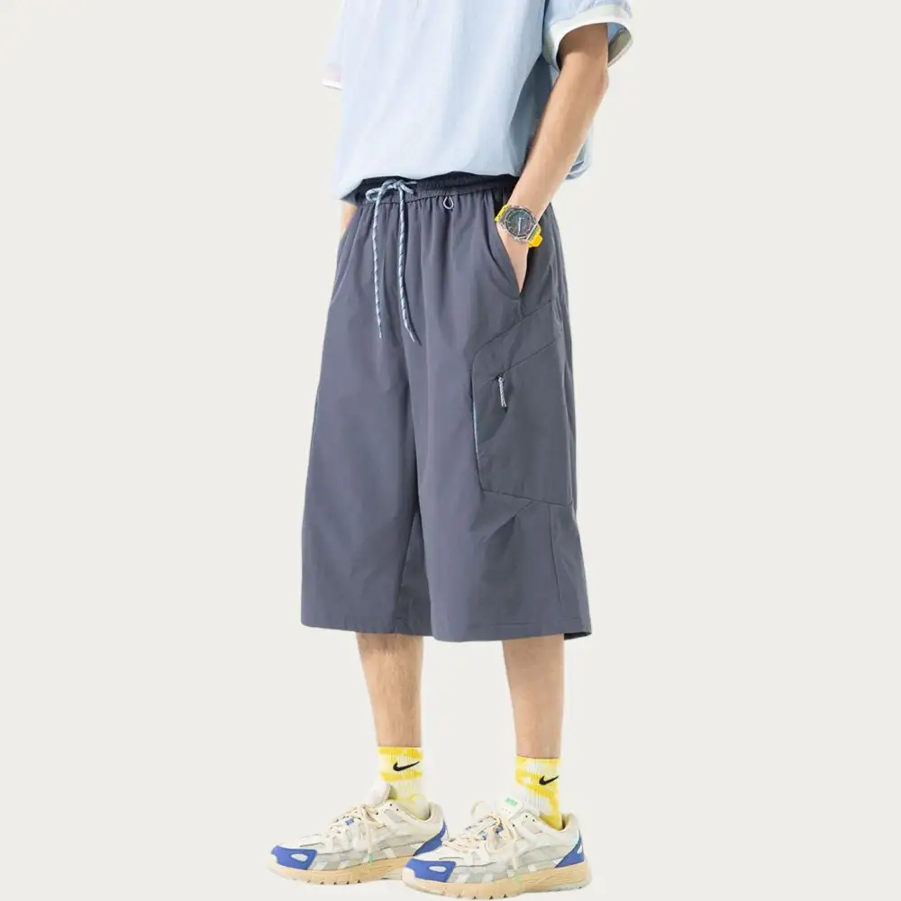 Refined Drawstring Pocketed Lightweight Men's Athletic Shorts