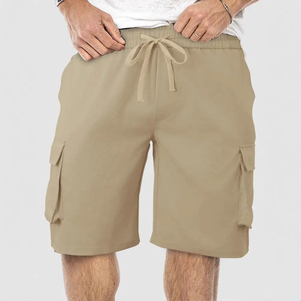 Men's Comfortable Multi Pocket Cargo Shorts for Travel and Leisure