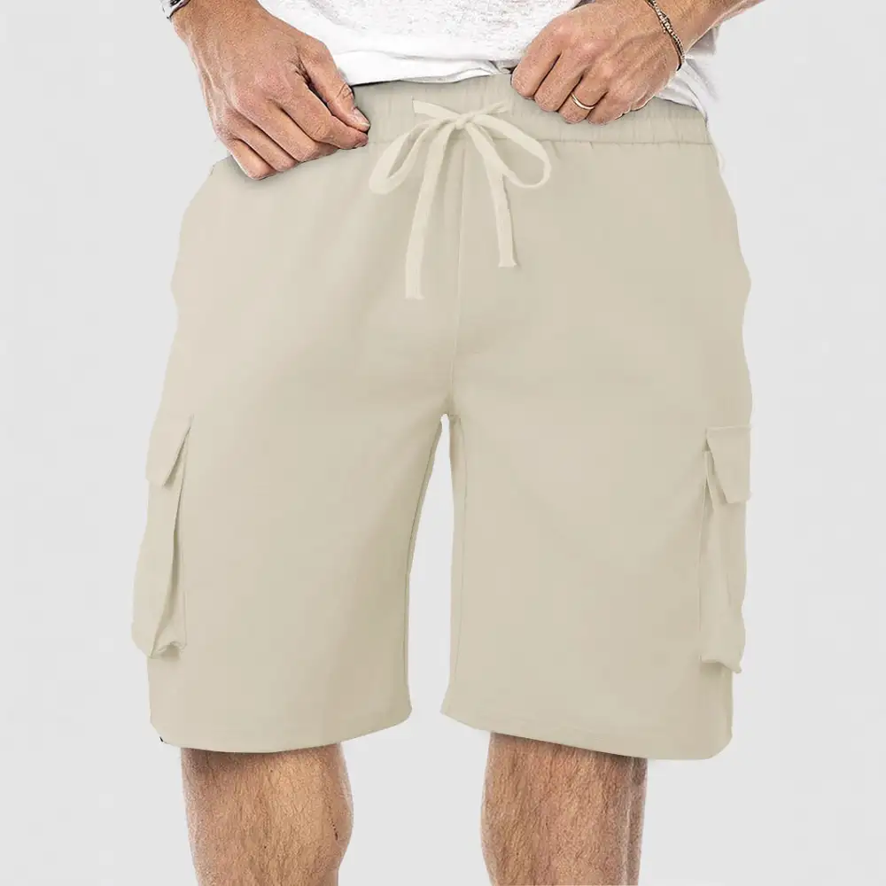 Men's Comfortable Multi Pocket Cargo Shorts for Travel and Leisure