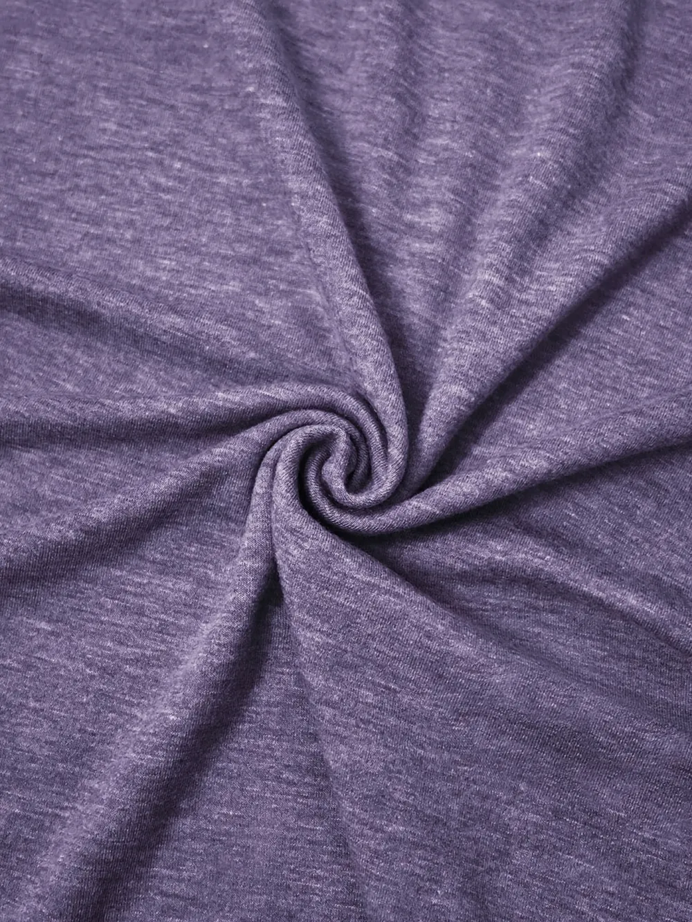 Purple Flowers Print Long Sleeve T-shirt
