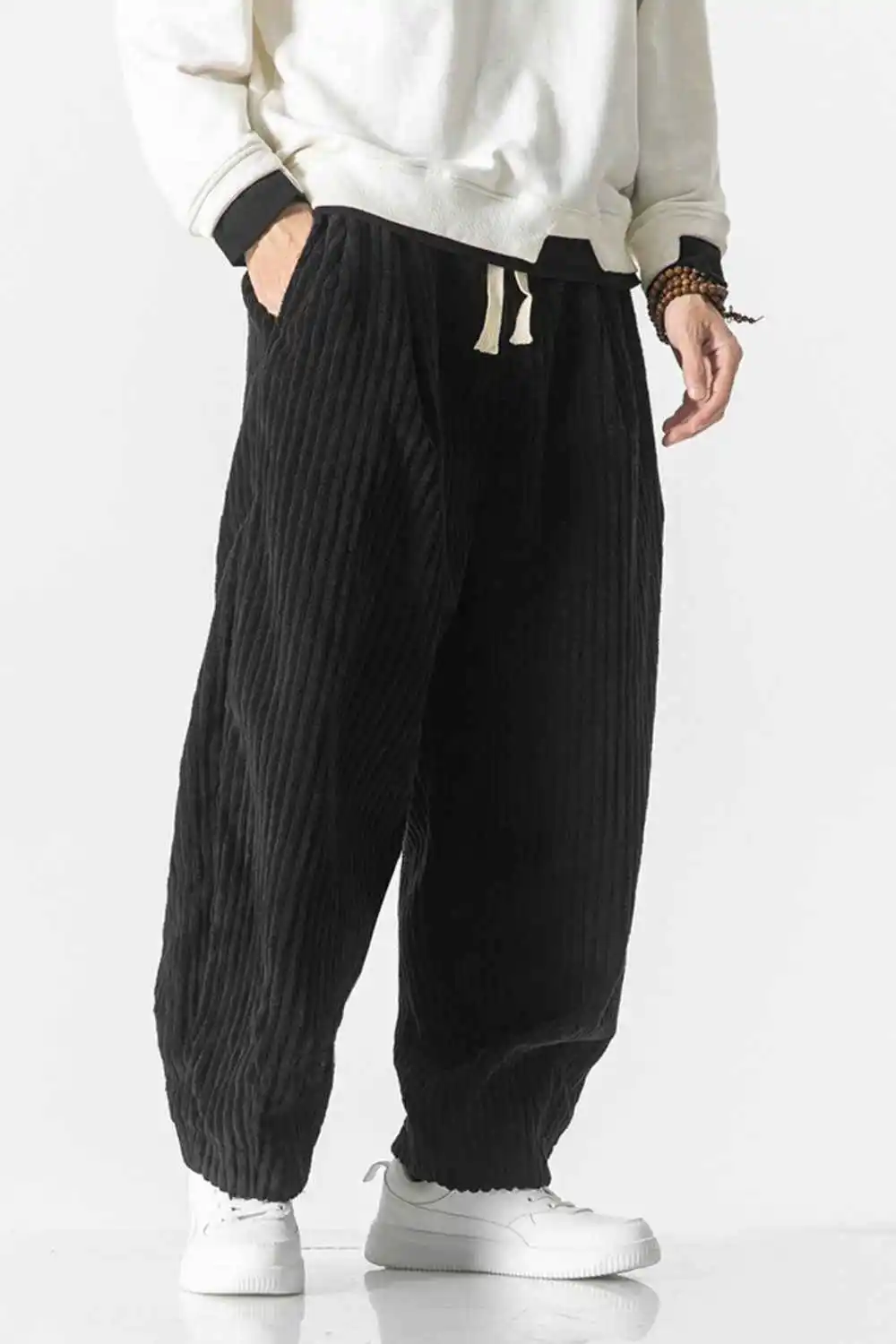 Corduroy Wide Leg Casual Pants