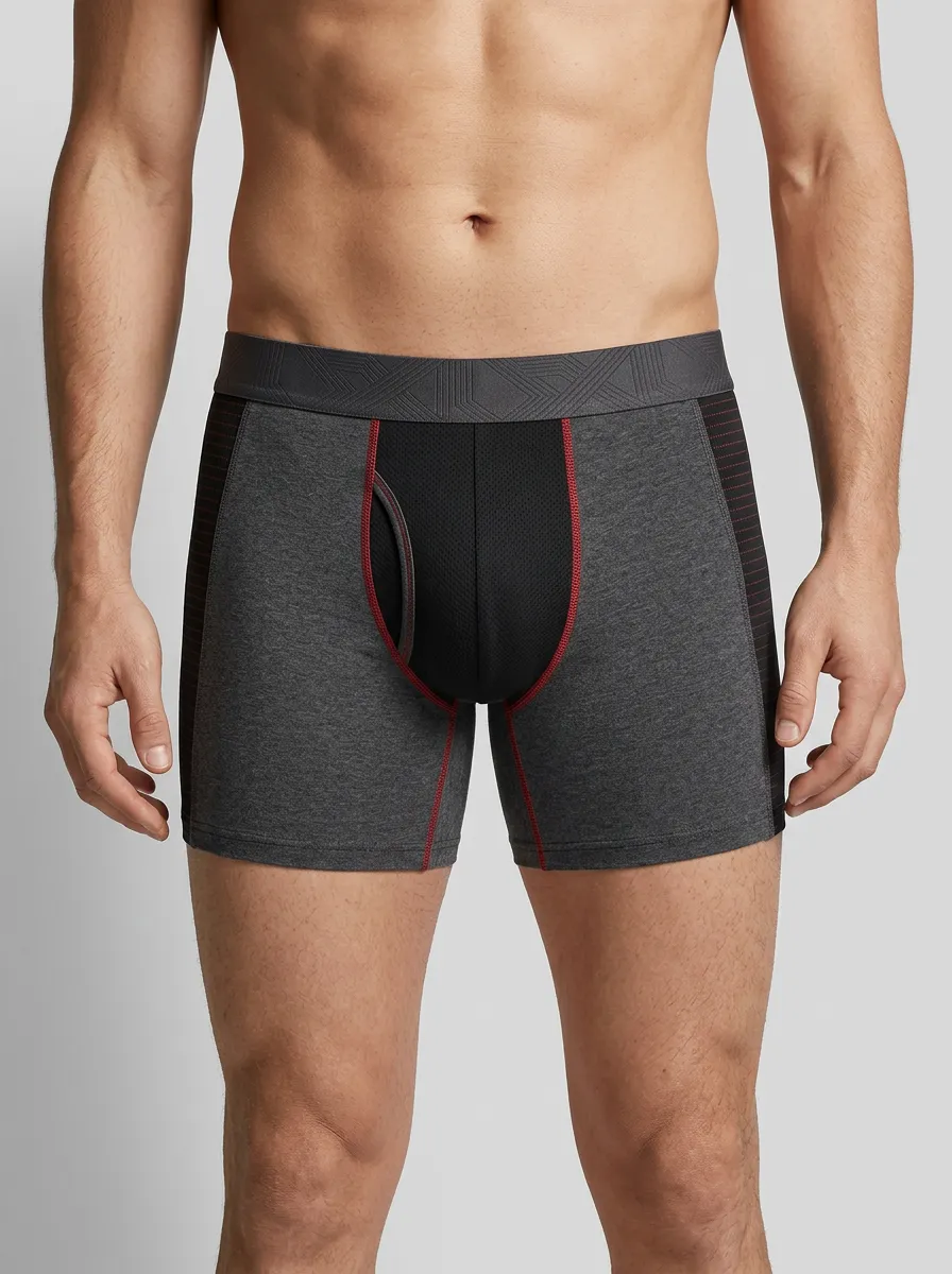 Athletic Performance Red-stitched Boxer Briefs